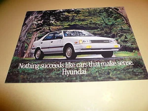1988 Hyundai Sonata Excel Sales Brochure - Vintage - Picture 1 of 1