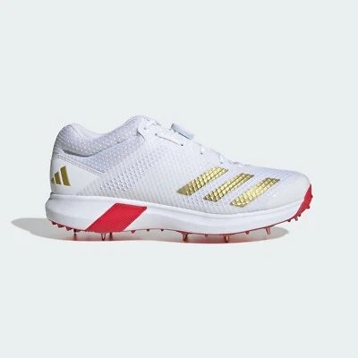 adidas Adipower Vector Mid 20 Cricket Shoes Mens White Boa Spikes - Image 1 of 4