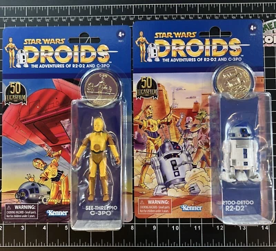 Droides R2-D2 + Estuche Sellado C-3PO Figuras de Acción Frescas 2021 TVC Star Wars Foto 1 de 4