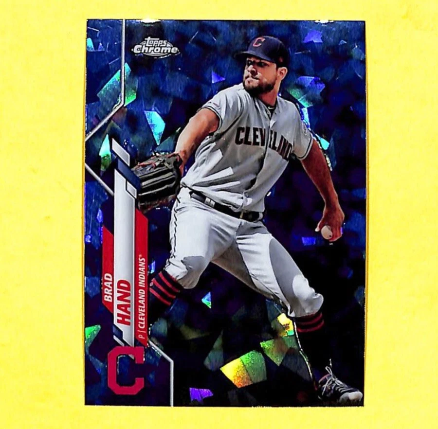 2020 Topps Chrome Sapphire #101 Brad Hand Card Indians  - Image 1 of 1