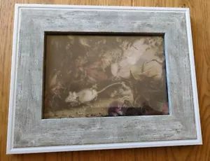 Framed antique art print/picture. New. Fairies chasing a white mouse - Picture 1 of 6