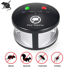 360° Ultrasonic Repellent Pest Rat Mice Rodent Repeller Electronic Control Home