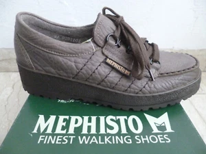 Mephisto Sneakers Sportschuhe Wanderschuhe Schnürschuhe Schuhe Leder braun NEU - Picture 1 of 6