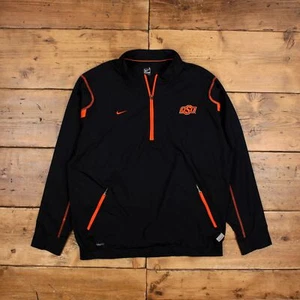 Vintage Nike Trainingsjacke L College Oklahoma State schwarz - Bild 1 von 8