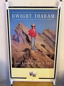 Dwight Yoakam "Just Looking for a Hit" Vintage Promotional Poster 23" x 35" - Picture 1 of 1