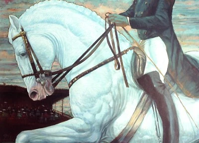 DRESSURREITEN - KÜNSTLER UNBEKANNT - HANDSIGNATUR + NUMMERIERT 689/800 - Bild 1 von 3