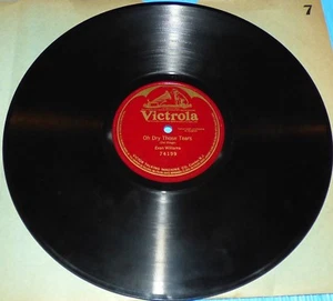 Evan Williams - Oh Dry Those Tears Victrola 12" 78 E+ - Imagen 1 de 2