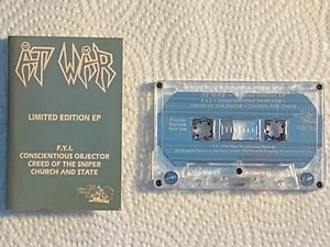 At War - Limited Edition EP US New Renaissance cassette 1988 thrash TESTED - Picture 1 of 1