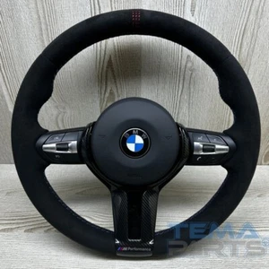BMW F10 M SPORT STEERING WHEEL ORIGINAL OEM M PERFORMANCE LASER STRIPE ALCNATARA - Bild 1 von 4
