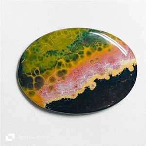 Natural Ocean Jasper Cabochon Loose Gemstone For Jewelry Stone 98 Cts. ME-10852 - Picture 1 of 5
