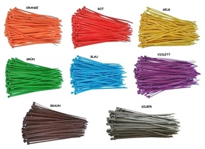 100 x Kabelbinder 3,6x140mm Farbe wählen, für Bündel bis 35mm - Bild 1 von 9