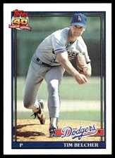 1991 Topps Tim Belcher Los Angeles Dodgers #25