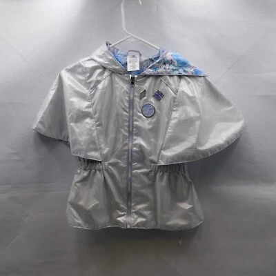 Chaqueta con Capucha Frozen Disney Store Talla 9/10 Abrigo Elsa Ana - Usada en Excelente Condición Foto 1 de 4