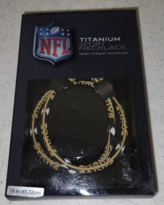 New Orleans Saints 18" Titanium Sport Necklace - Image 1 of 2