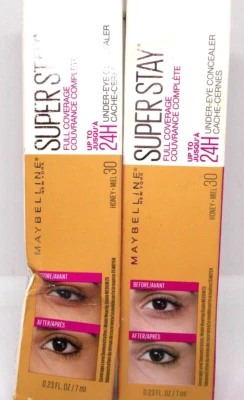 2 Maybelline Super Stay Full Coverage 24Hr Under Eye Concealer honey 30 0.23 fl - Image 1 of 2