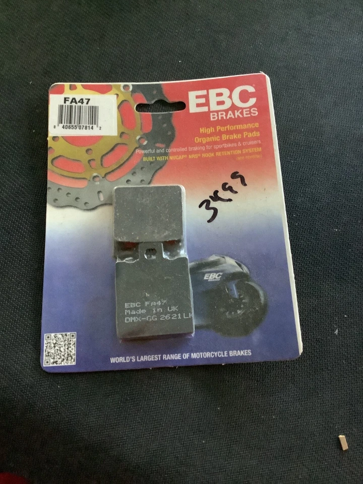 FITS  Ducati 748 1995 to 2002 EBC Organic REAR Disc Brake Pads FA47 X1 SET - Image 1 of 1