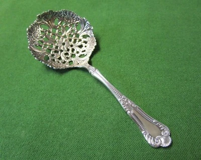 LOTUS Antiguo Bon Servidor Tazón Perforado Plateado Rogers 1895 TC Foto 1 de 4