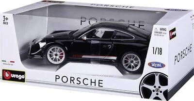 18-11036 - BBurago -PORSCHE 911 GT3 RS 4.0 - 1:18 nero - Immagine 1 di 2