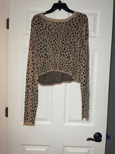 Maverick the collection 2 piece lounge set animal print brown black small nwt - Picture 1 of 4