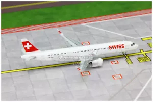 1:400 JC Wings SWISS AIRBUS A321neo Passenger Airplane Diecast Aircraft Model - Picture 1 of 9