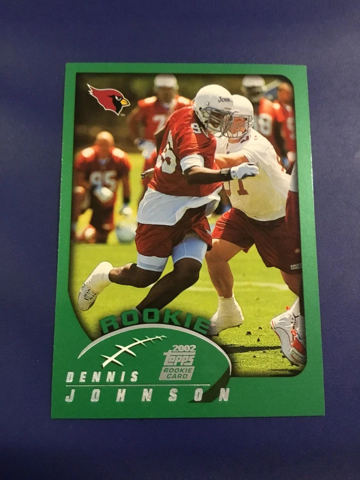 2002 Topps # 327 DENNIS JOHNSON ROOKIE RC Kentucky Arizona Cardinals Sharp !  - Image 1 of 1