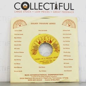 JOHNNY CASH - STORY OF A BROKEN HEART - SUN #43 - TREASURE *EX* 7" SINGLE 🔥 - Bild 1 von 2