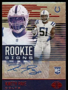 2021 Panini Illusions #RS-KWP Kwity Paye Rookie Signs Orange - Picture 1 of 2