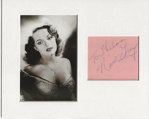Película Nan Grey firmada auténtica firma autógrafa genuina UACC RD CERTIFICADO DE AUTENTICIDAD - Imagen 1 de 1