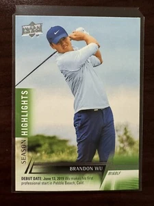 Golf Brandon Wu #61 2024 cubierta superior - Imagen 1 de 2
