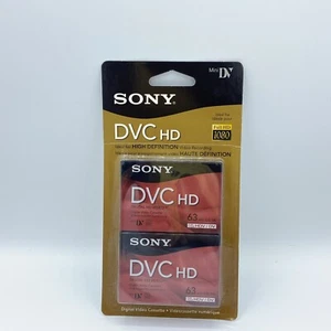 Casetes de video digital Sony DVM63HDR alta definición MiniDV (paquete de 2) - Imagen 1 de 2