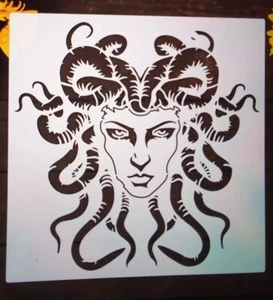 PELO TENTÁCULO GRANDE MUJER MÍTICA Plantilla Reutilizable Pintura Etc Nuevo 30x30cm - Imagen 1 de 4