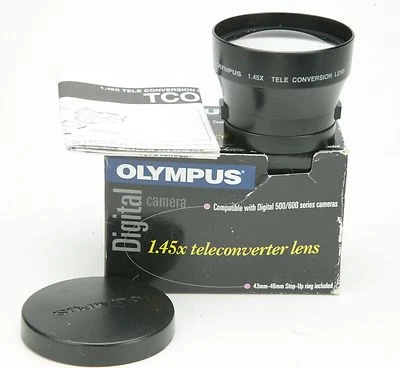 Olympus 1,45x Tele Converter Lens With 46mm Thread. Clean. Box. - Image 1 of 2