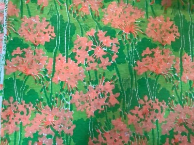 Key West Lilly Pulitzer Hand Print ~Cotton Knit~ fabric~ 14 1/2”~NOS - Image 1 of 4
