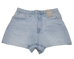 Madewell Womens The Momjean Short Short Size 28 Light Denim Wash High Rise - Picture 1 of 3
