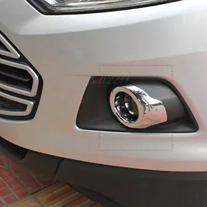 For Ford Ecosport 2013 2014 2015 2016 ABS Chrome Front Fog light Lamp Cover trim - Picture 1 of 5