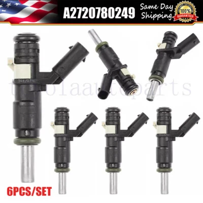 6x Inyectores de combustible para Mercedes-Benz C300 C350 E350 ML350 SLK350 3,5 L A2720780249 Foto 1 de 4