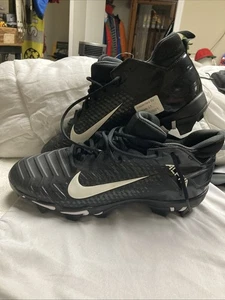 Nike Alpha Menace Shark 2 Football Cleats Mens 11.5 Wide Black BV0146-001 NWOB - Picture 1 of 9