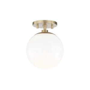 Mitzi H105601-AGB Stella - 1 Light Semi Flush 9 inches Tall and 7 inches Wide... - Picture 1 of 9