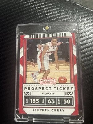 2020-21 Panini Contenders Draft Picks - Stephen Curry #1 Prospect Ticket - Image 1 of 2