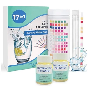 17 in 1 Complete Drinking Water Test Kit 100 Strips + 2 Bacteria Home Texter ... - Picture 1 of 7