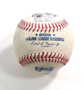 2024 D-Backs @ Rockies Game Used Baseball Geraldo Perdomo Walk Ketel Marte PID - Picture 1 of 3