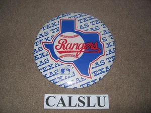 VINTAGE 1980's TEXAS RANGERS ☆RARE☆ 6" MLB BASEBALL PIN BUTTON - Picture 1 of 1