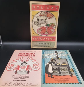 Lot of 3 VTG Argus Leader Holiday Cookbooks 1982 1984 1985 Sioux Falls Recipes - Picture 1 of 13