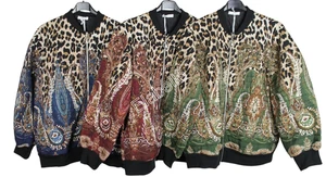 Neu Winter Must Have Damen italienische warme Tiermotiv Reißverschluss Jacke Top - Bild 1 von 9