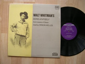 Orson Welles read WALT WHITMAN Song of Myself CMS 636 orig 1972 SHRINK NM - Imagen 1 de 2