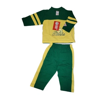 Conjunto Vintage de Camisa e Calça de Moletom Oregon Ducks Tamanho 12 Meses Atleta Infantil - Imagem 1 de 4