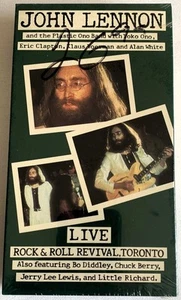 JOHN LENNON-LIVE:ROCK & ROLL REVIVAL,TORONTO-VHS TAPE FACTORY SEALED-(Rock, Pop, - Imagen 1 de 3