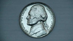 1959 P Jefferson Nickel Uncirculated BU Full Steps FS - Picture 1 of 3