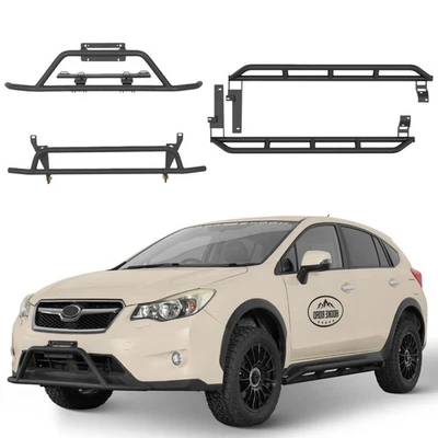 Parachoques delantero trasero para Subaru Crosstrek 2013-2017 Rally Bull Bar tubo deslizante de roca Foto 1 de 4