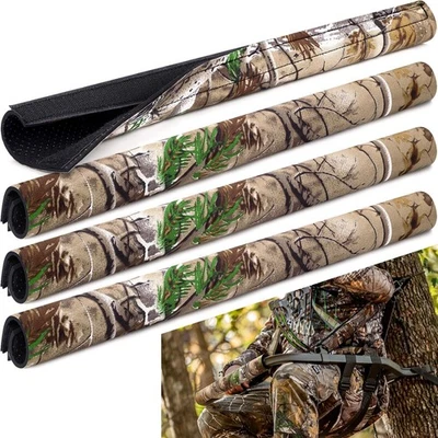 4PCS Tree Stand Rail Pads, Wood Camouflage Replacement Shooting Rail Pads Eas... - Image 1 of 4